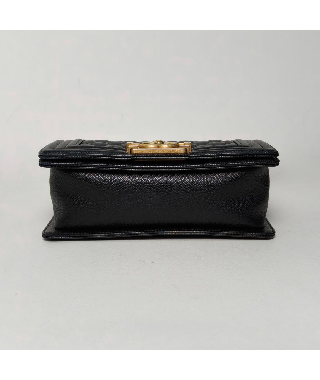 CHANEL Черная кожаная сумка через плечо, фото 6