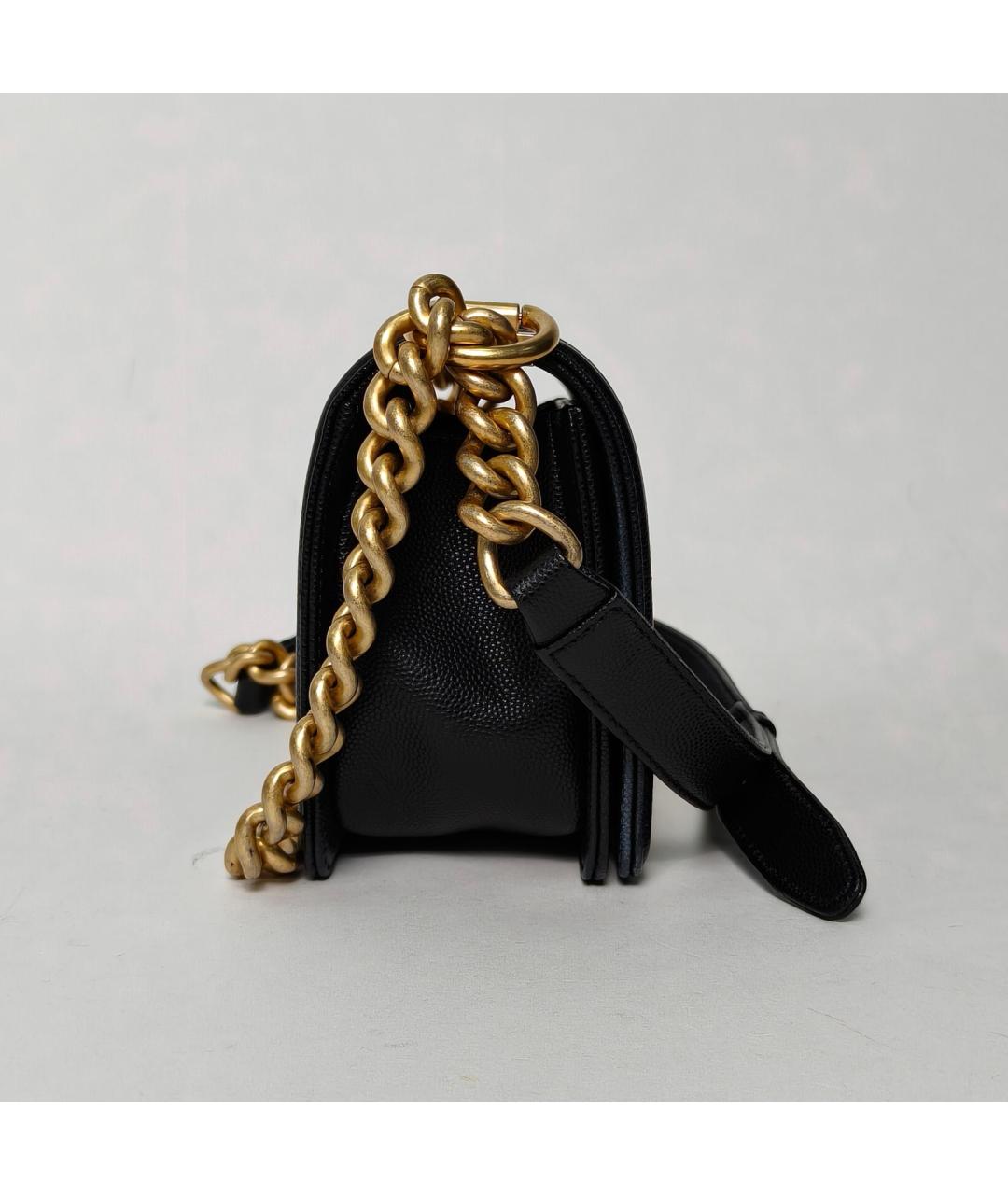 CHANEL Черная кожаная сумка через плечо, фото 3