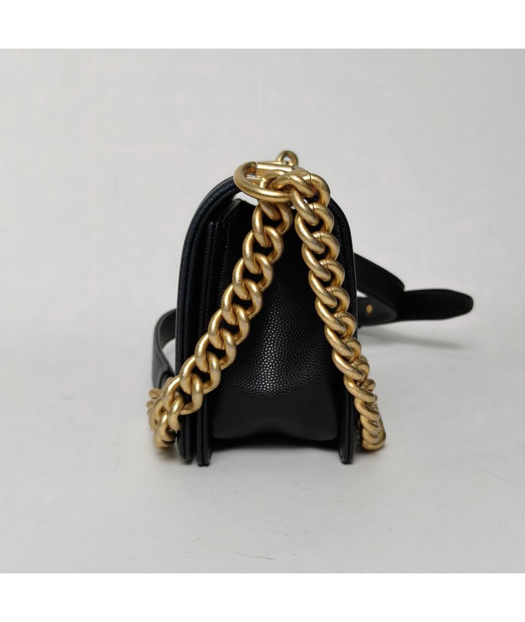 CHANEL Черная кожаная сумка через плечо, фото 5