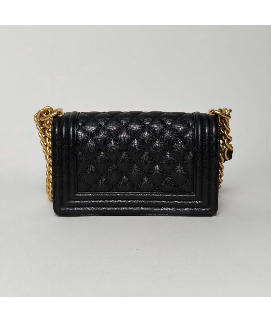 CHANEL Черная кожаная сумка через плечо, фото 4