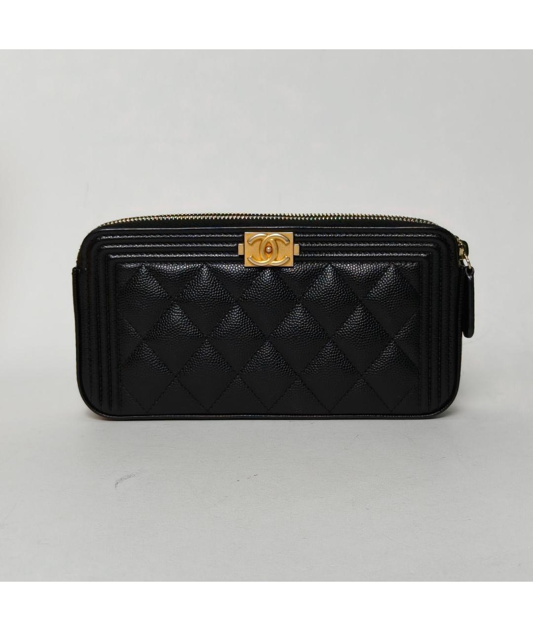 CHANEL Черная кожаная сумка через плечо, фото 9