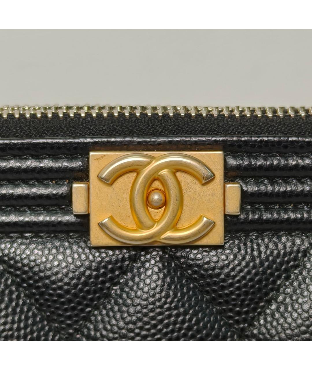 CHANEL Черная кожаная сумка через плечо, фото 7