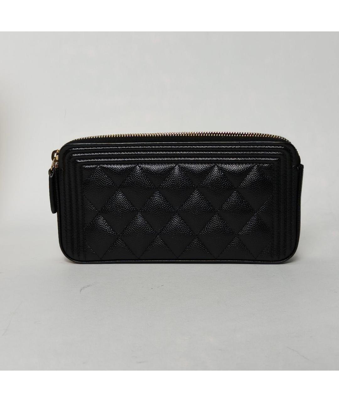 CHANEL Черная кожаная сумка через плечо, фото 4