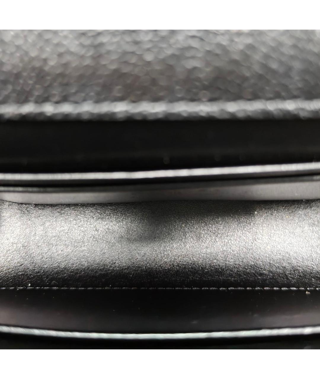 CHANEL Черная кожаная сумка через плечо, фото 8