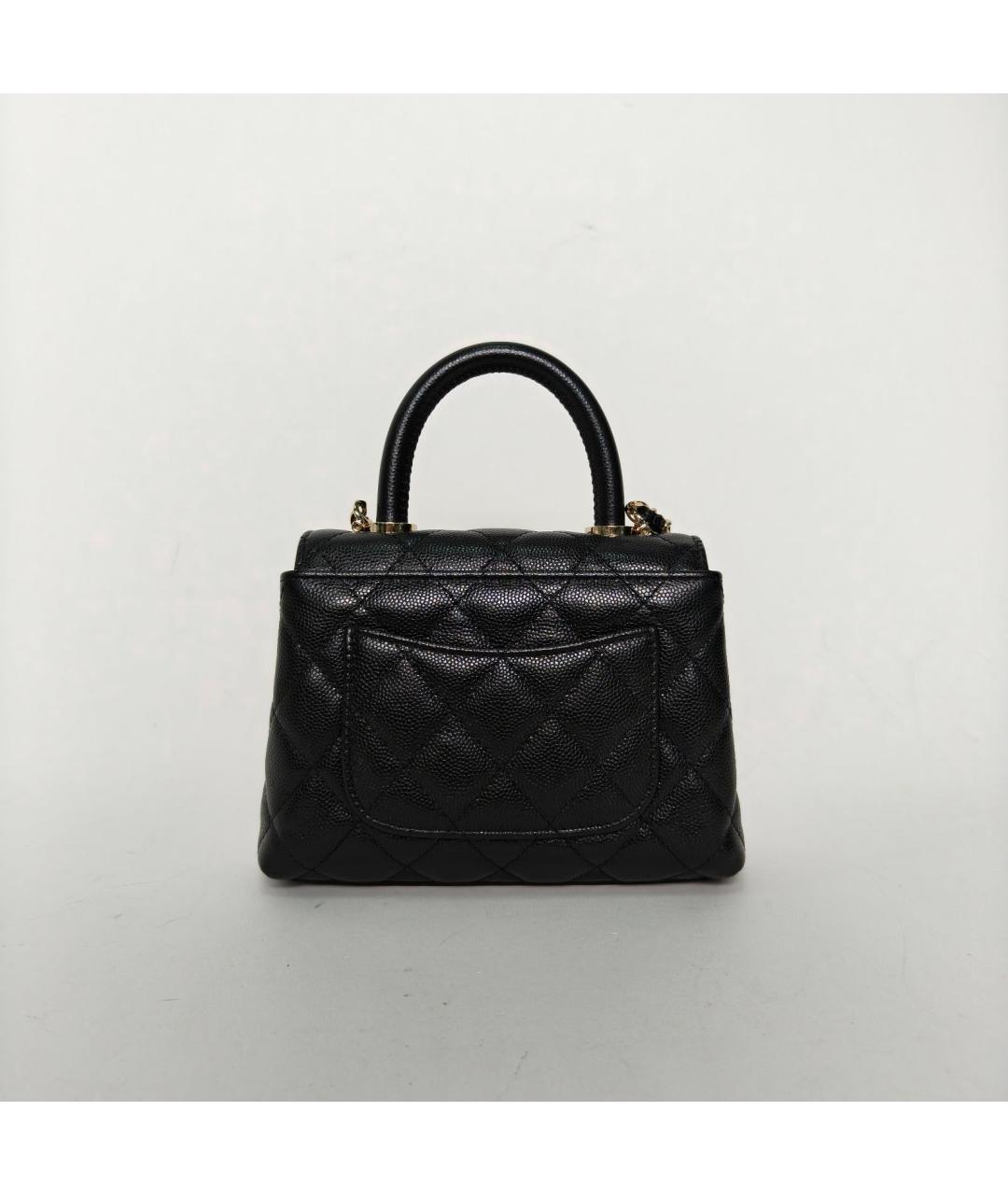 CHANEL Черная кожаная сумка через плечо, фото 4