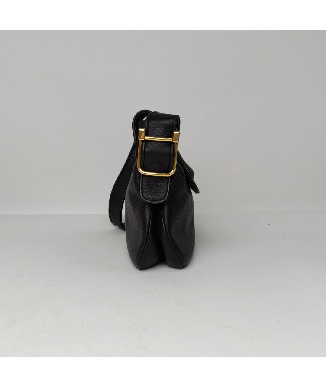 GUCCI Черная кожаная сумка через плечо, фото 5