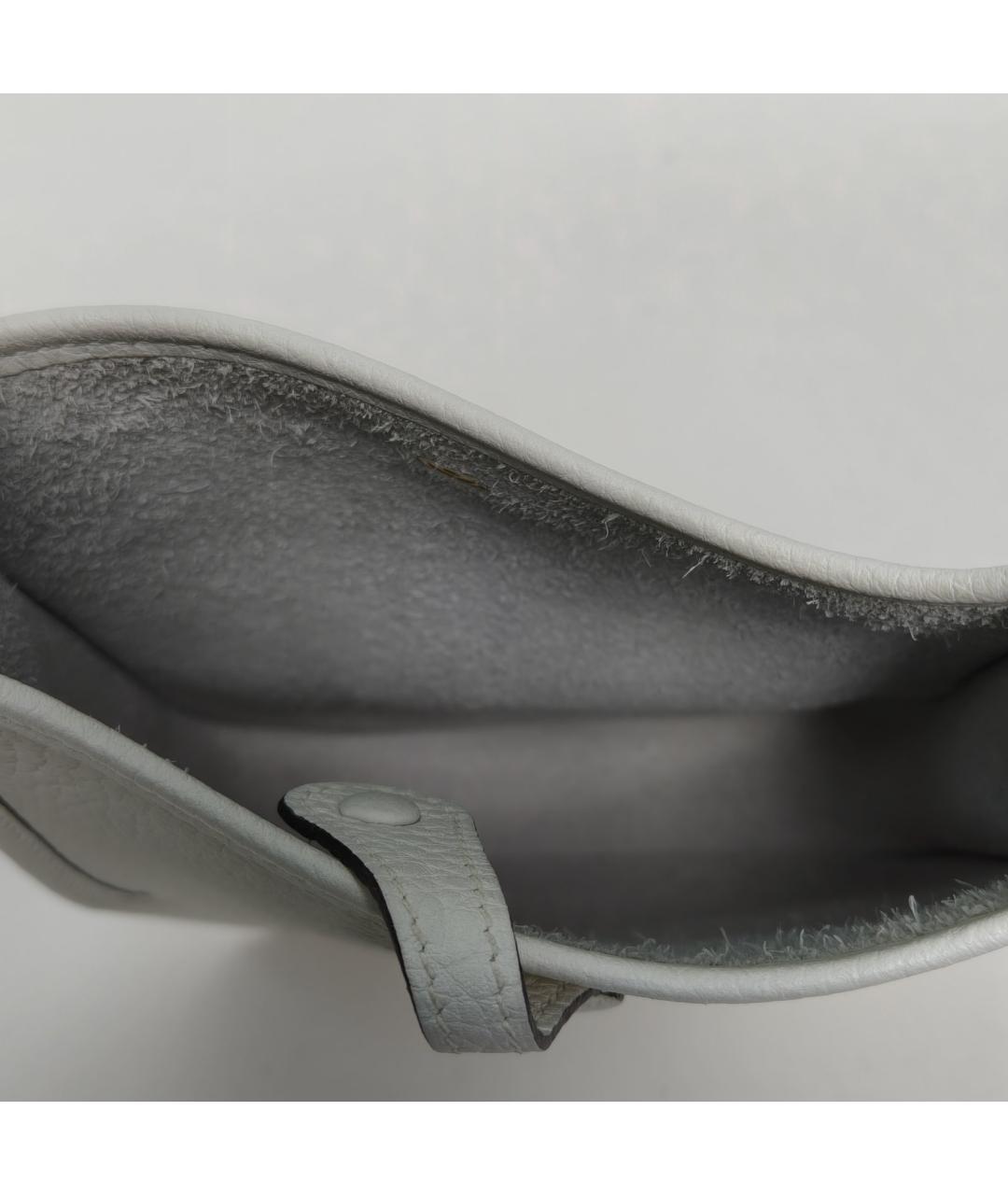 HERMES Белая кожаная сумка через плечо, фото 7