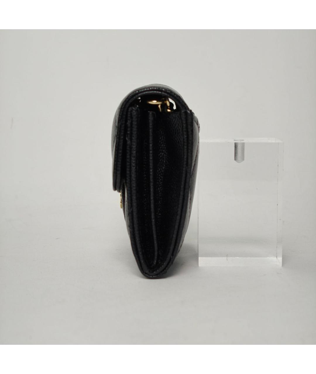 CHANEL Черная кожаная сумка через плечо, фото 5