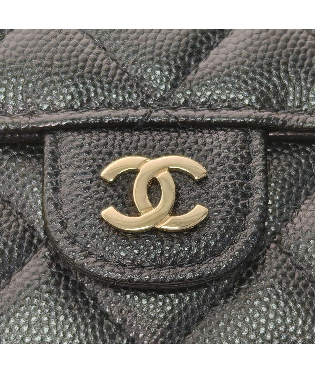 CHANEL Черная кожаная сумка через плечо, фото 7