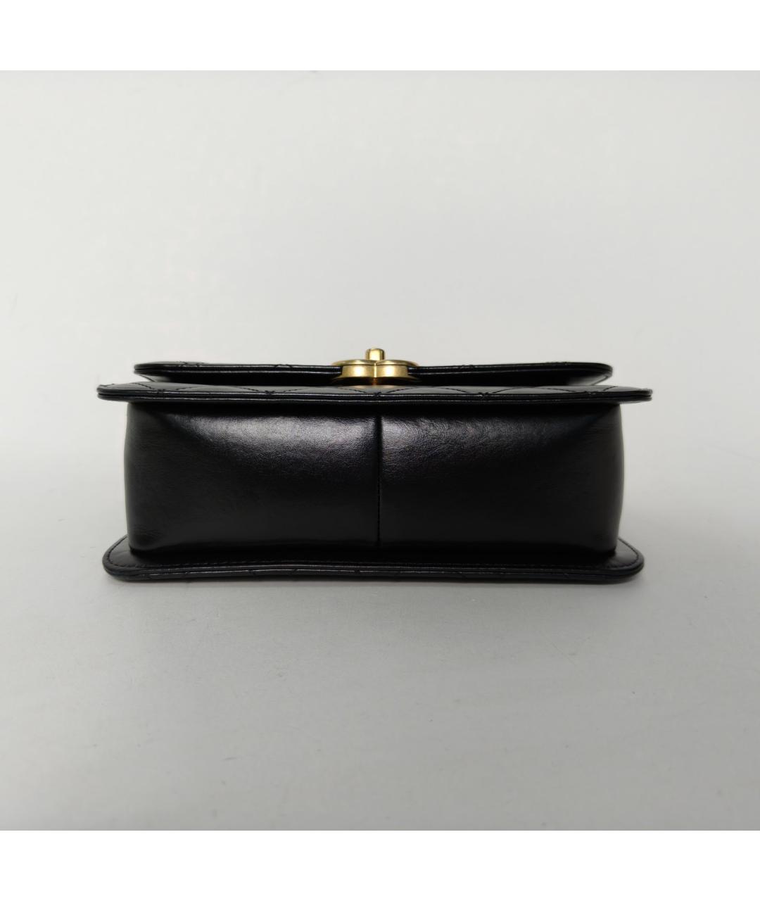 CHANEL Черная кожаная сумка через плечо, фото 6