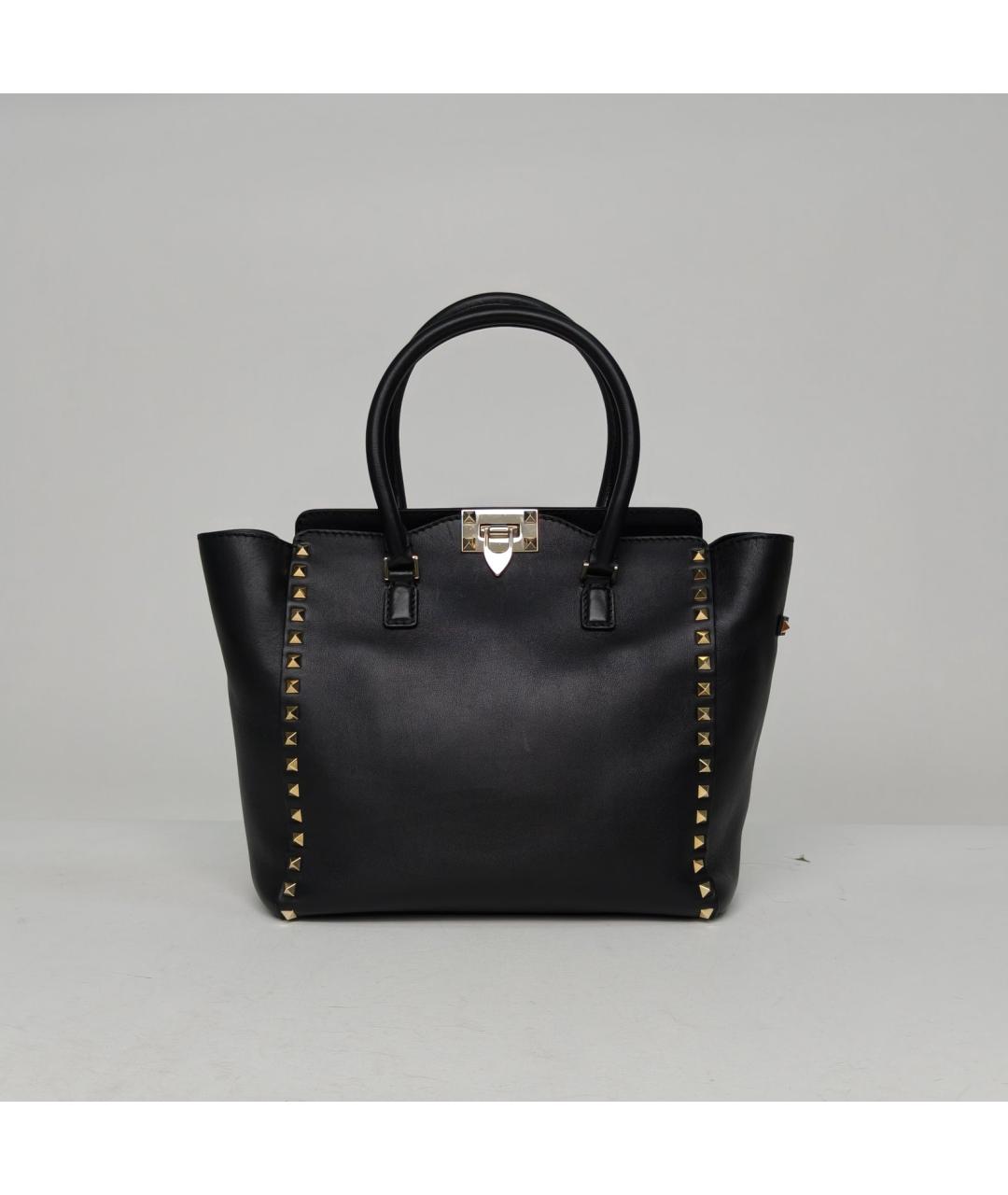 VALENTINO Черная кожаная сумка через плечо, фото 2