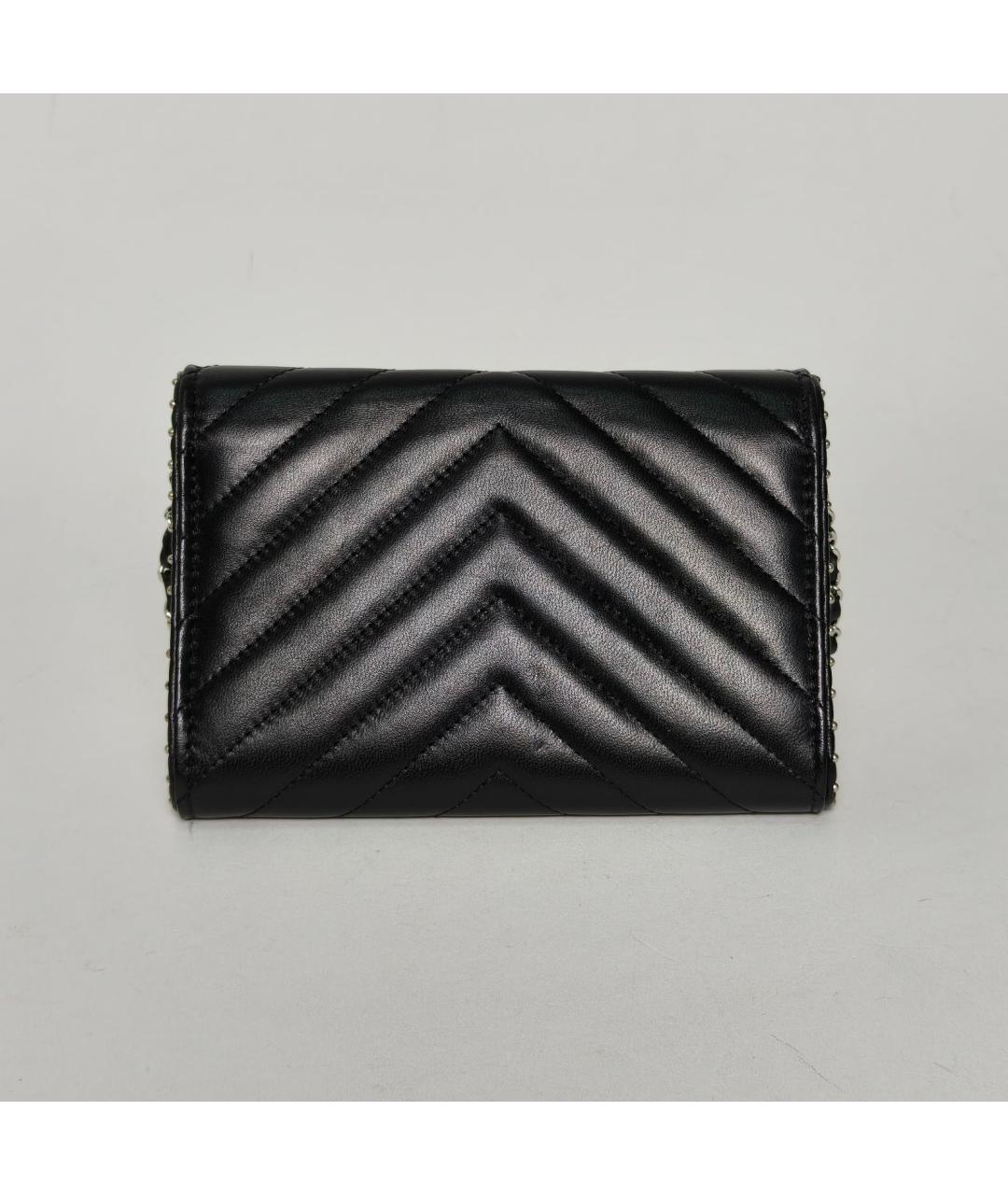 CHANEL Черная кожаная сумка через плечо, фото 4