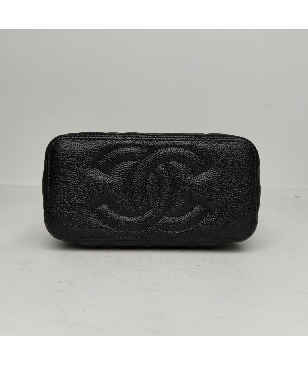 CHANEL Черная кожаная сумка через плечо, фото 6