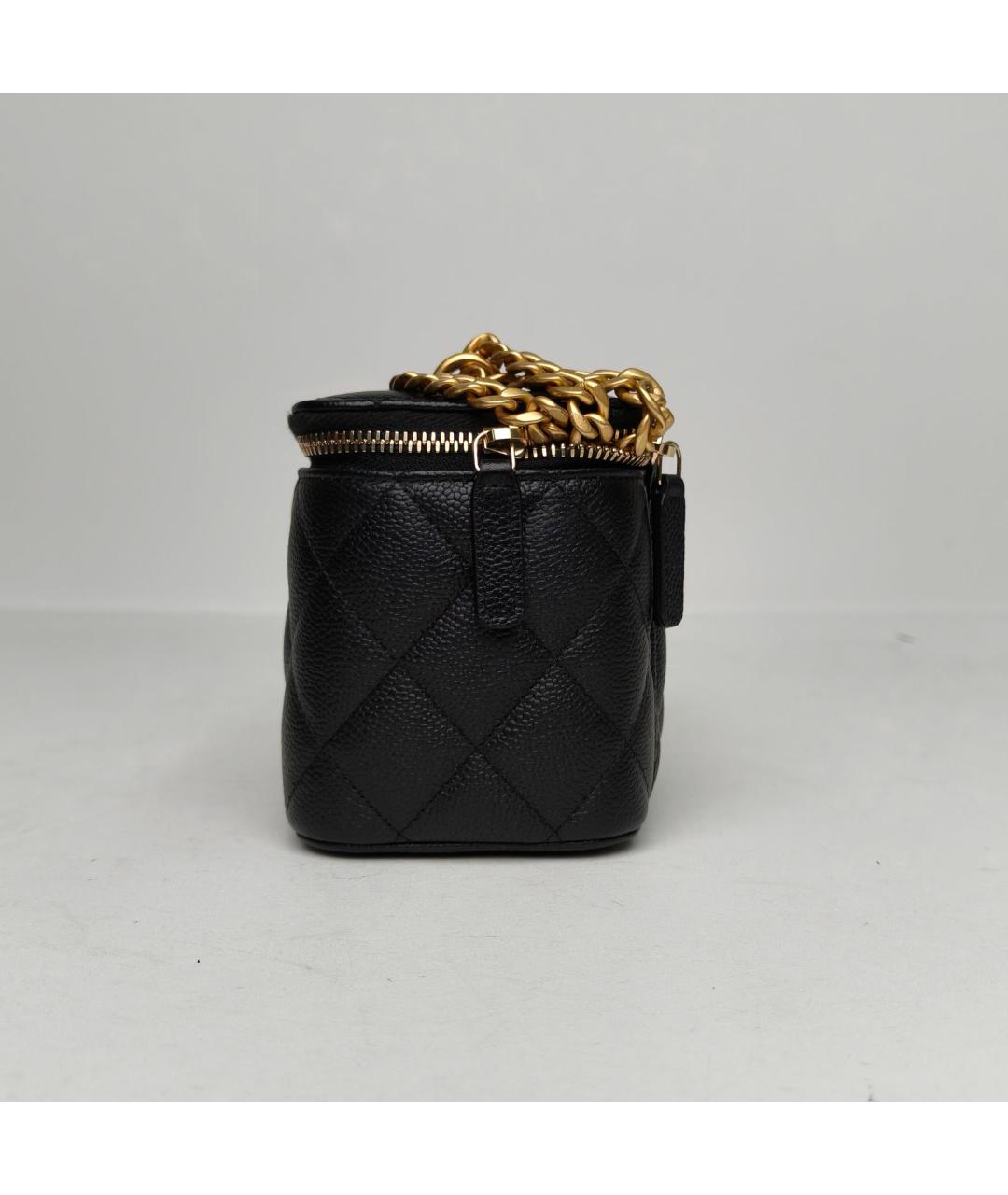 CHANEL Черная кожаная сумка через плечо, фото 5