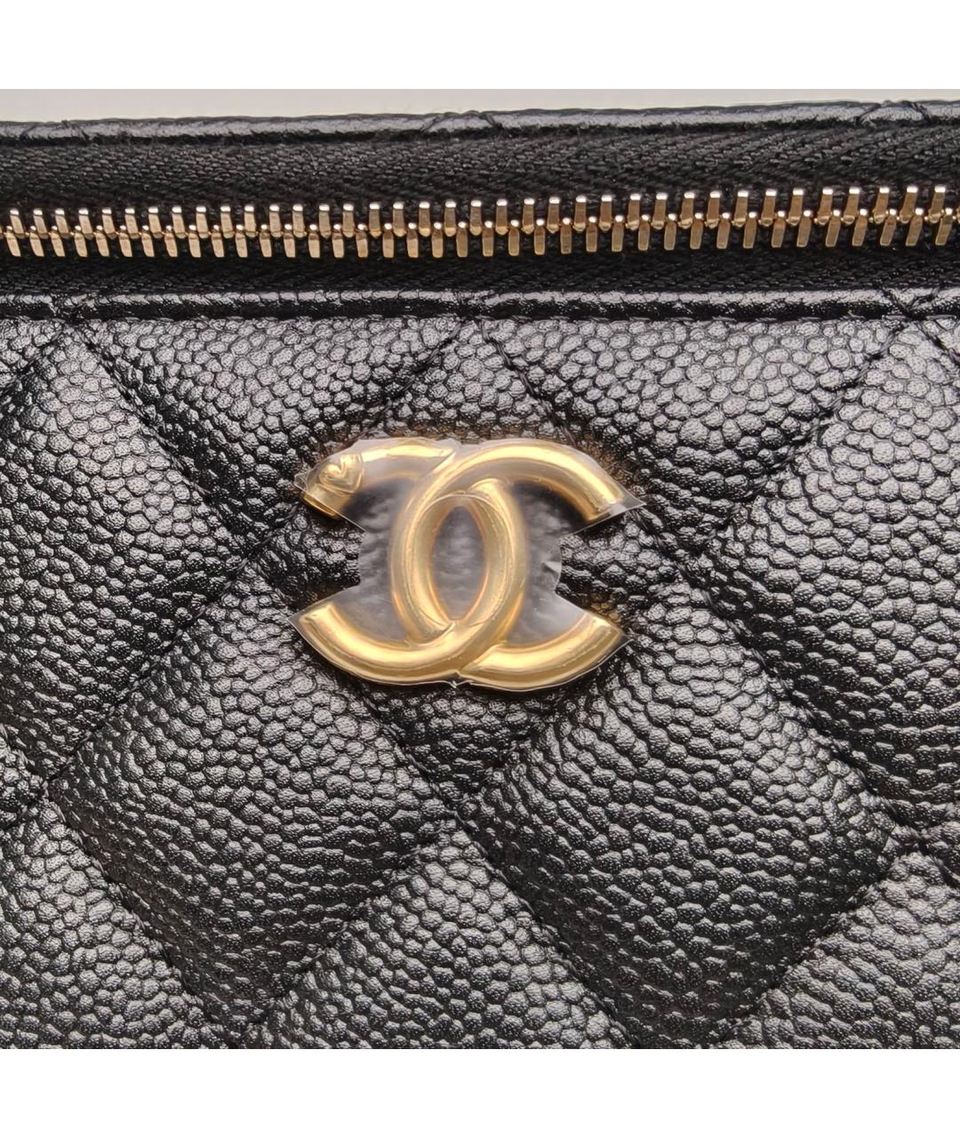 CHANEL Черная кожаная сумка через плечо, фото 7