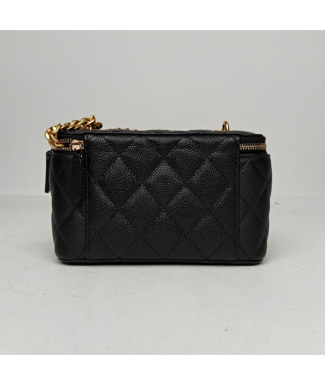 CHANEL Черная кожаная сумка через плечо, фото 4