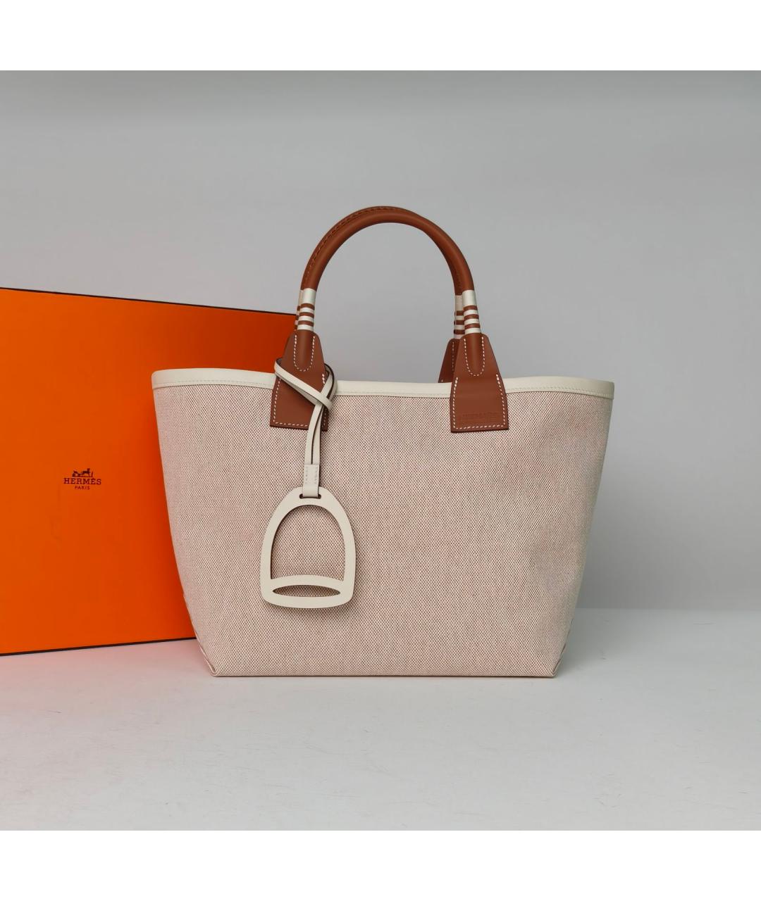 HERMES Тканевая сумка через плечо, фото 9