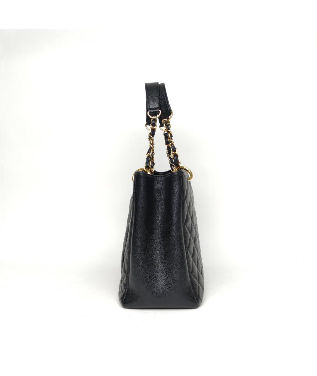 CHANEL Черная кожаная сумка через плечо, фото 5