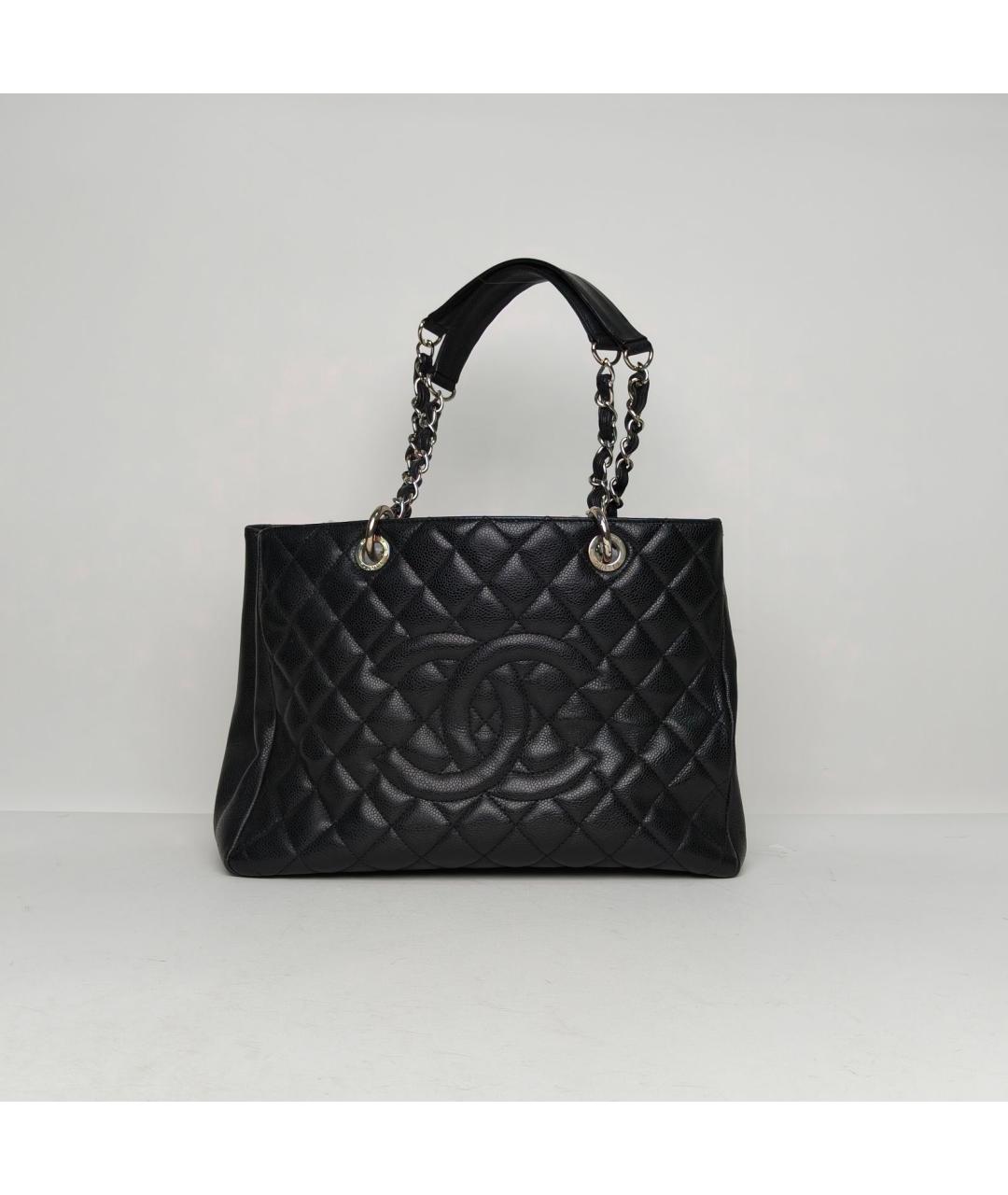 CHANEL Черная кожаная сумка через плечо, фото 9