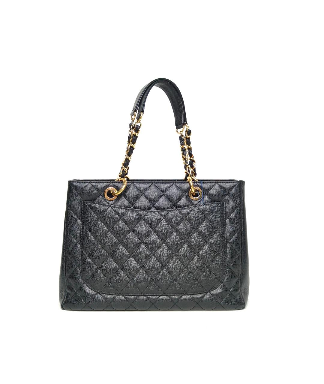 CHANEL Черная кожаная сумка через плечо, фото 4