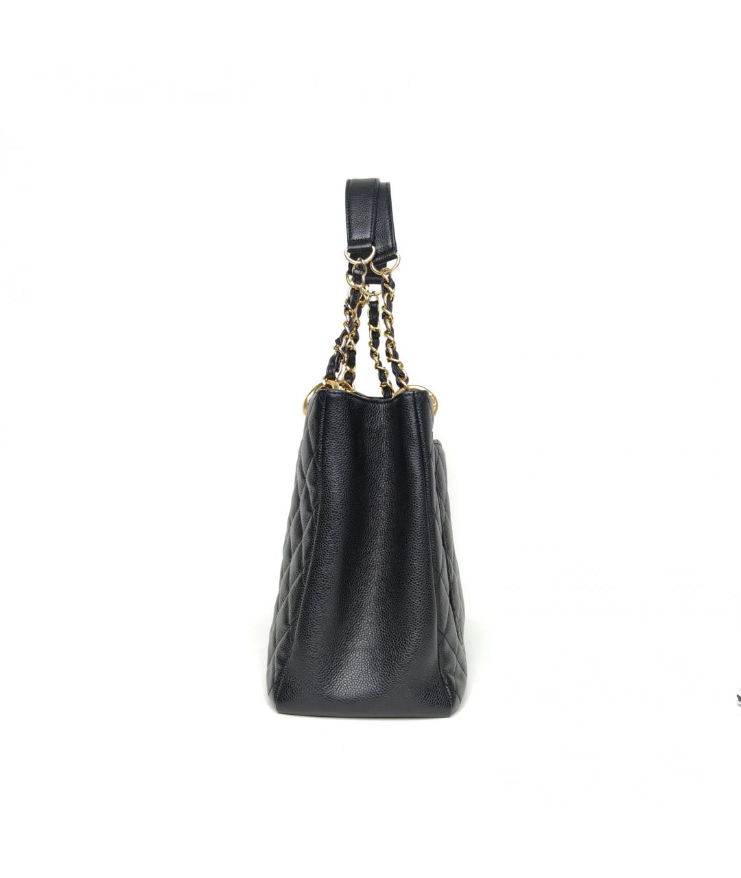 CHANEL Черная кожаная сумка через плечо, фото 3