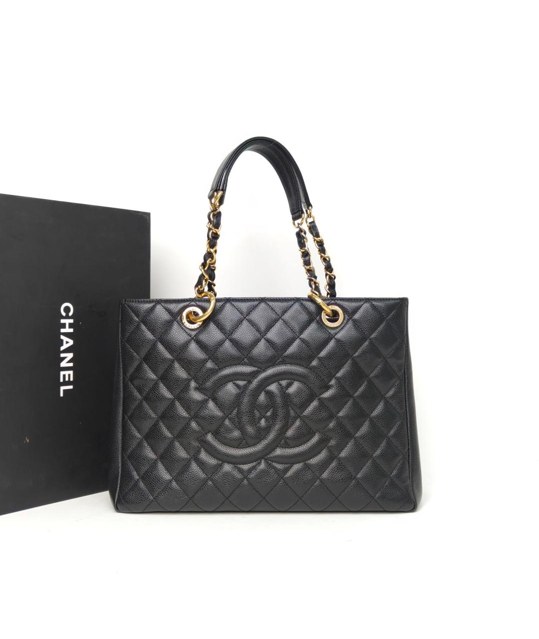 CHANEL Черная кожаная сумка через плечо, фото 8