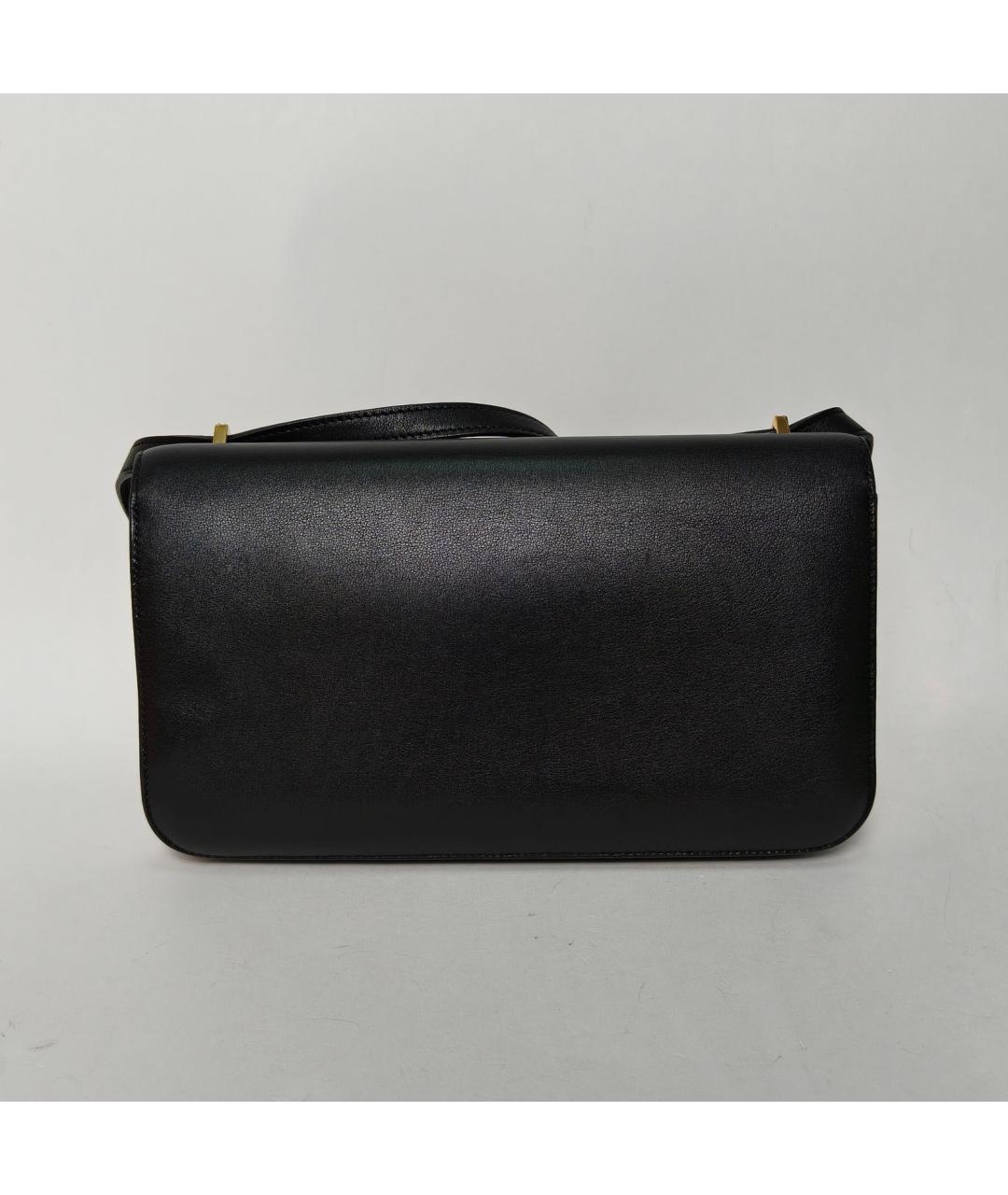 HERMES Черная кожаная сумка через плечо, фото 4