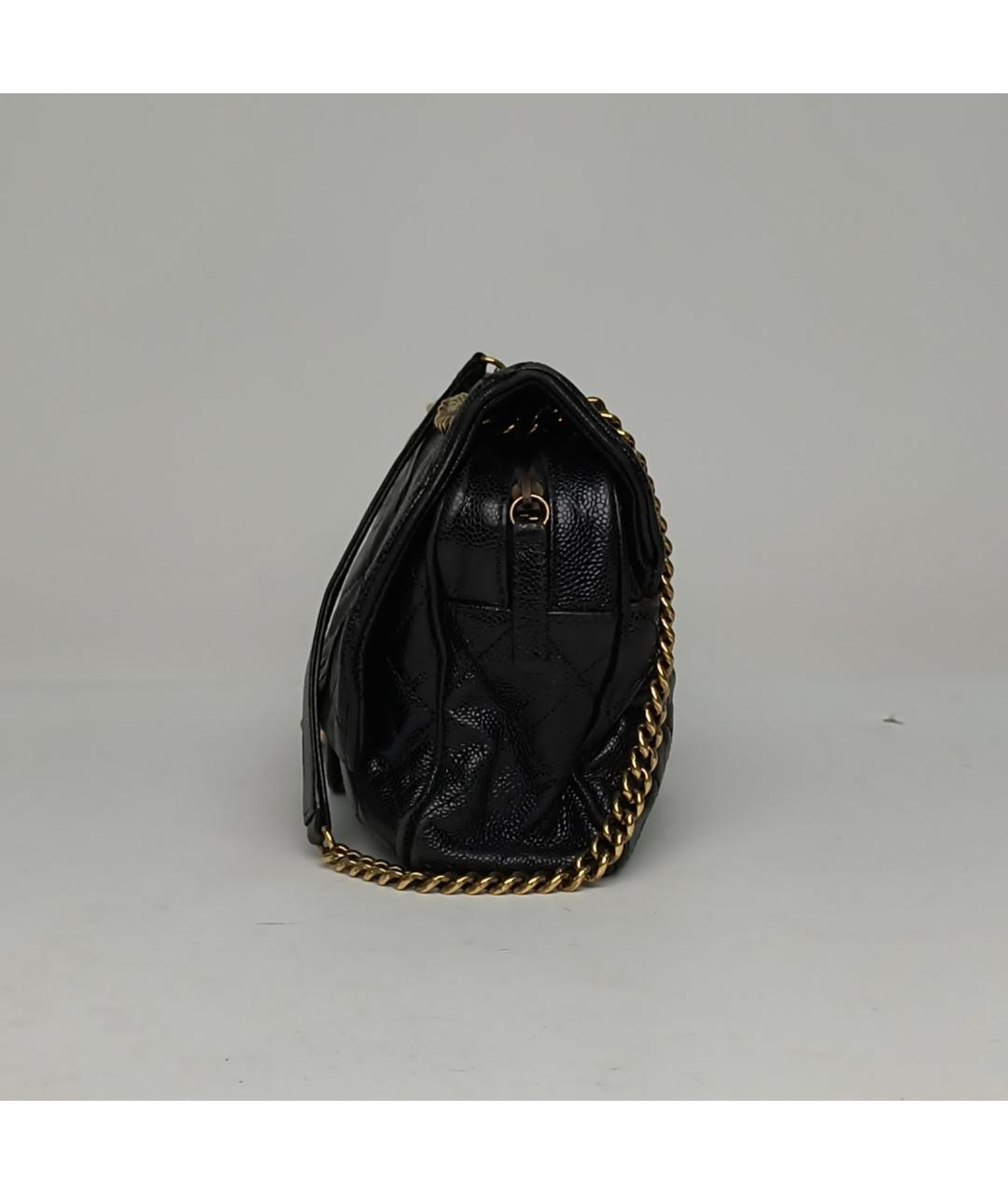 CHANEL Черная кожаная сумка через плечо, фото 3