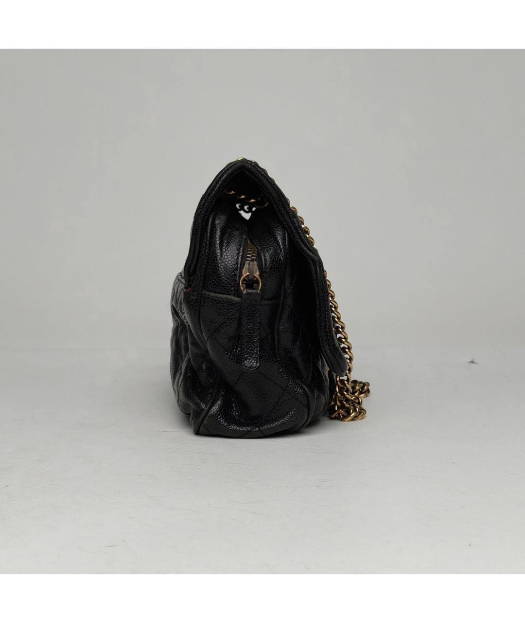 CHANEL Черная кожаная сумка через плечо, фото 5