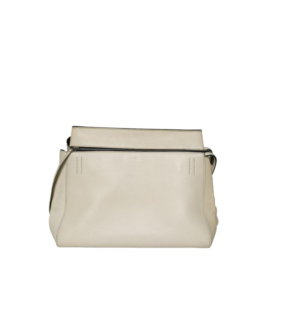 CELINE Бежевая кожаная сумка через плечо, фото 1