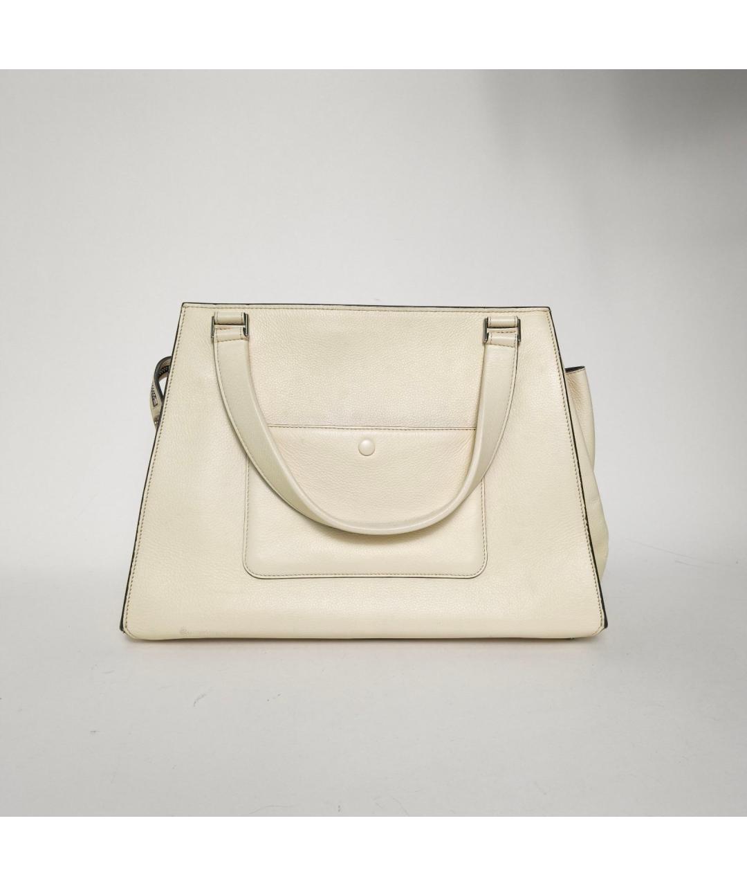 CELINE Бежевая кожаная сумка через плечо, фото 4