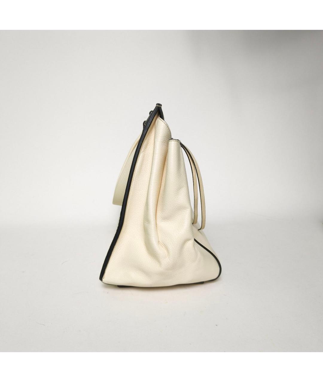 CELINE Бежевая кожаная сумка через плечо, фото 5