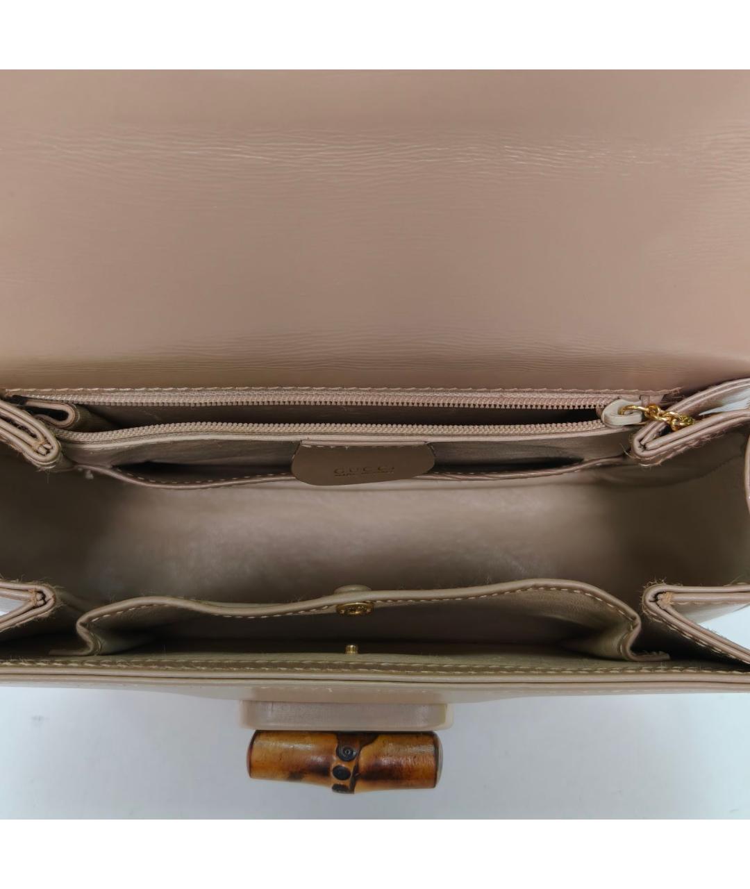 GUCCI Коричневая кожаная сумка через плечо, фото 7