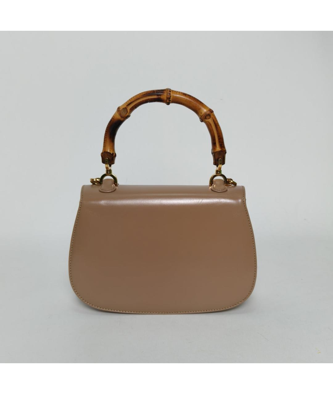 GUCCI Коричневая кожаная сумка через плечо, фото 4