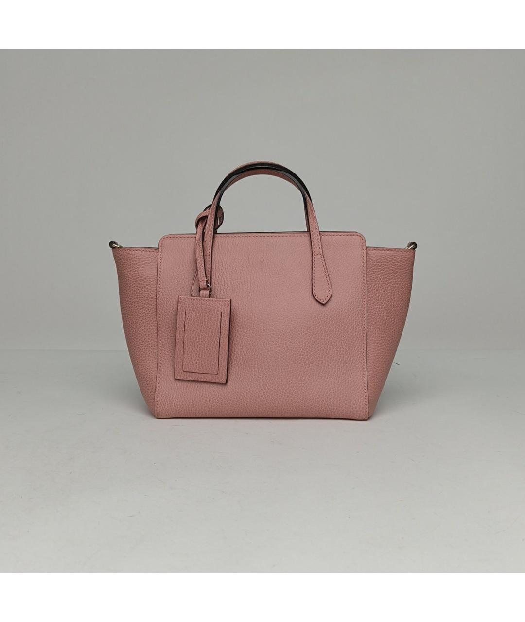 GUCCI Розовая кожаная сумка через плечо, фото 4