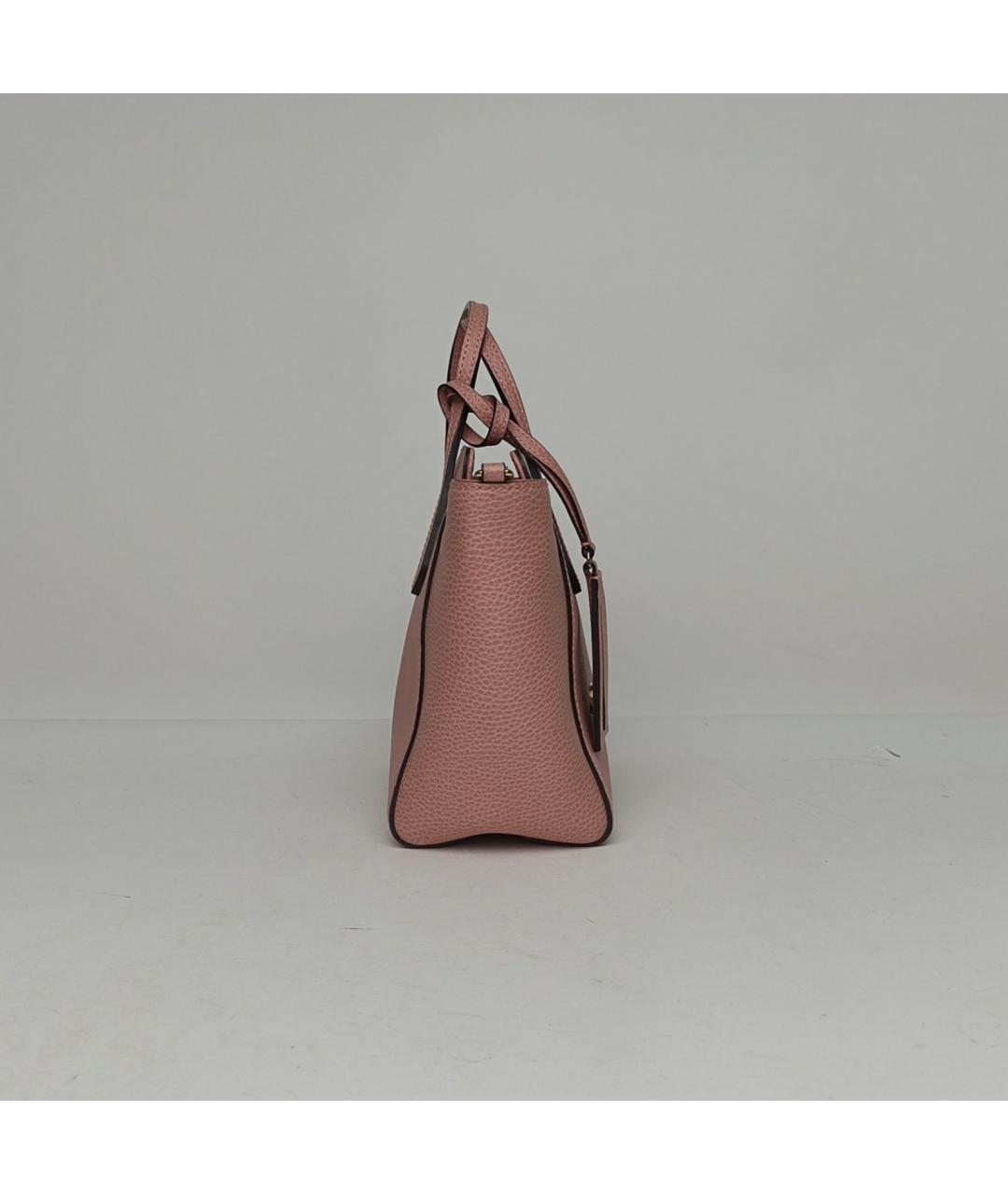 GUCCI Розовая кожаная сумка через плечо, фото 3