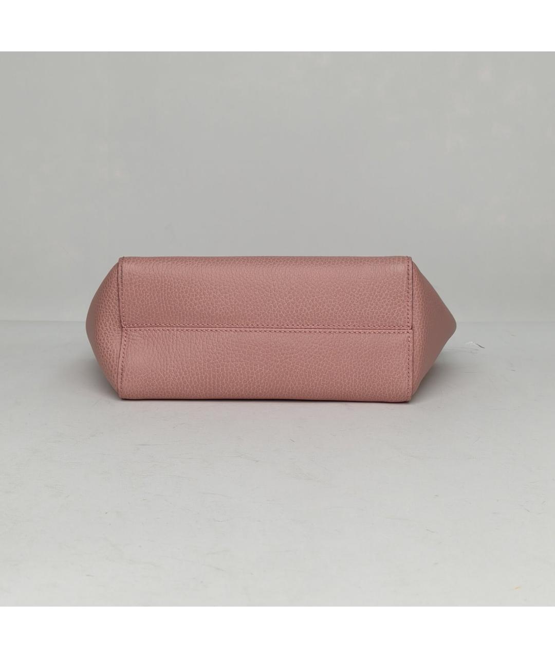 GUCCI Розовая кожаная сумка через плечо, фото 7