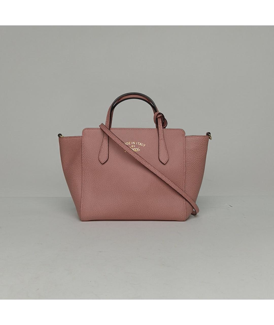 GUCCI Розовая кожаная сумка через плечо, фото 2