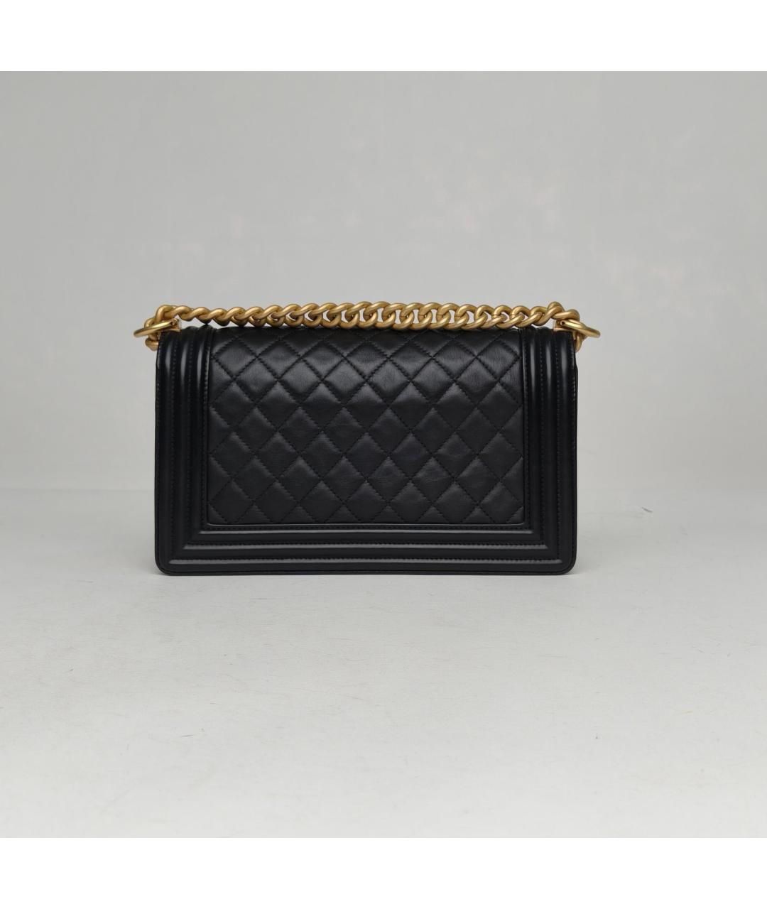 CHANEL Черная кожаная сумка через плечо, фото 4