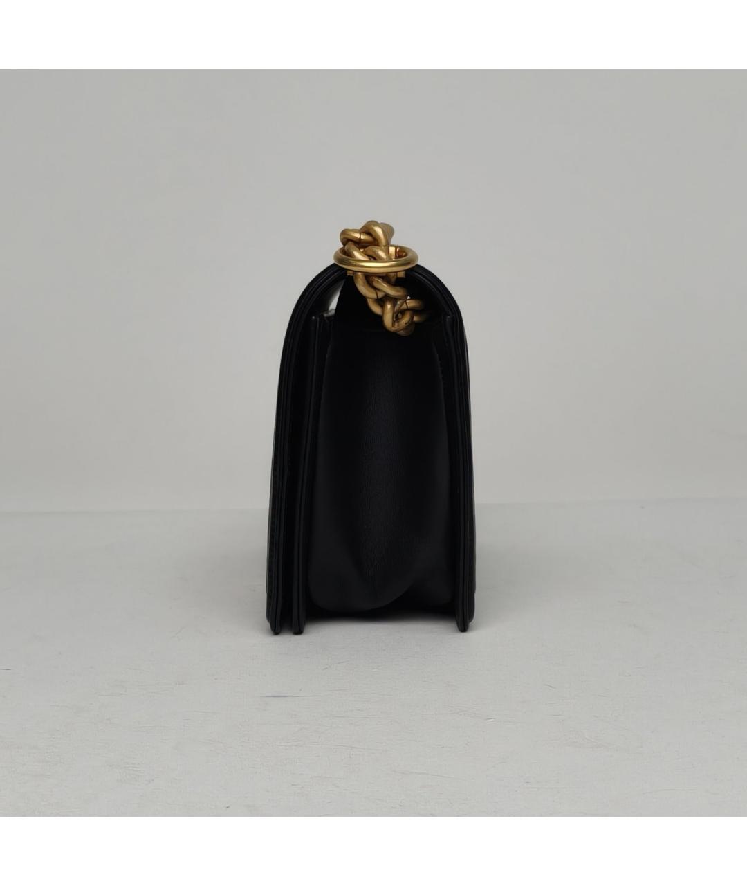 CHANEL Черная кожаная сумка через плечо, фото 3