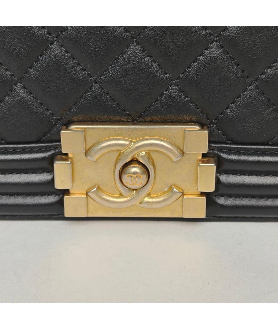 CHANEL Черная кожаная сумка через плечо, фото 9