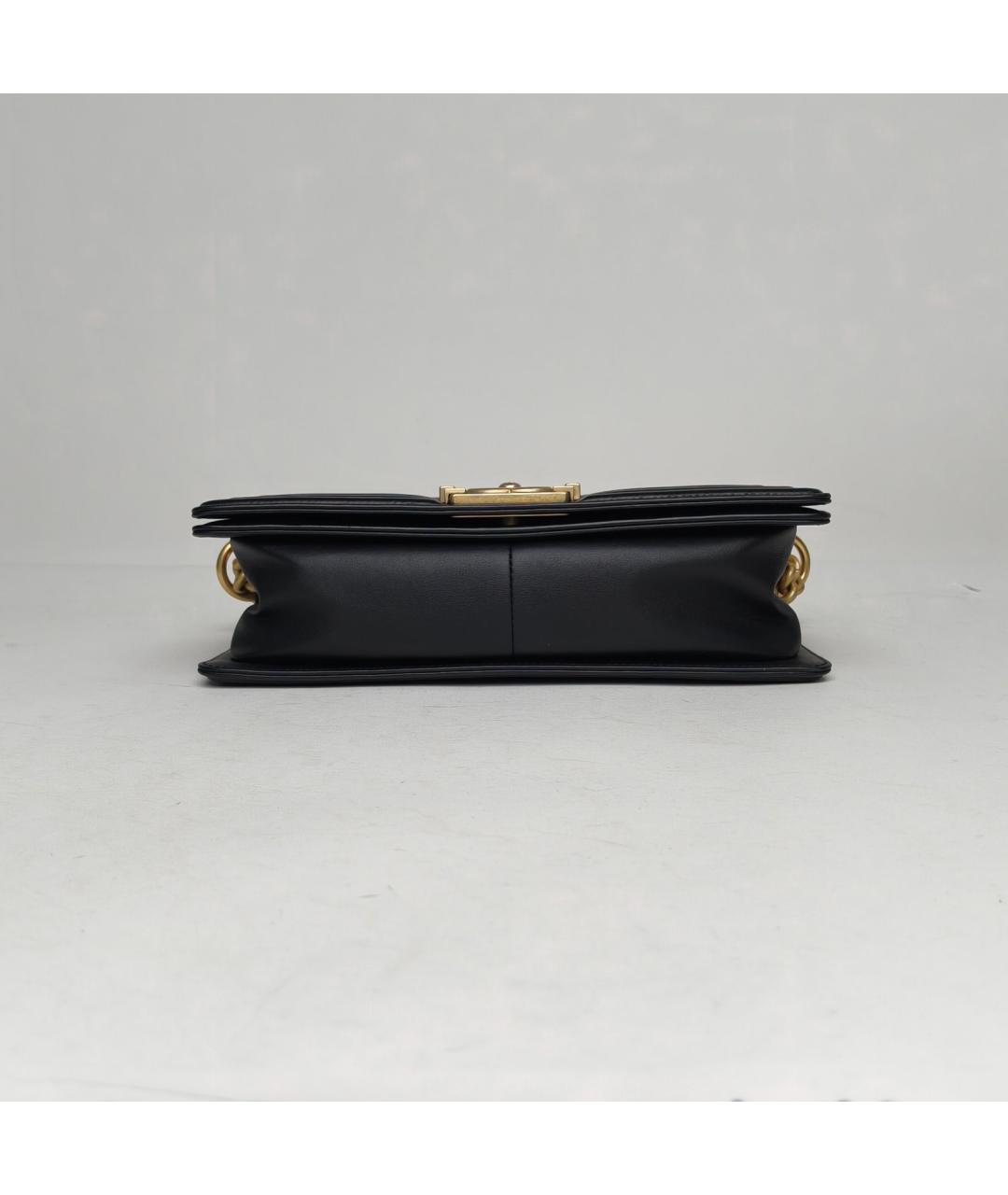 CHANEL Черная кожаная сумка через плечо, фото 6