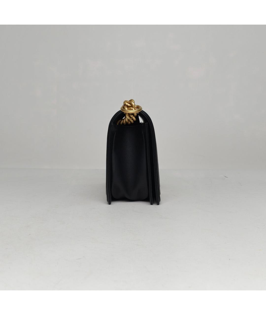 CHANEL Черная кожаная сумка через плечо, фото 5