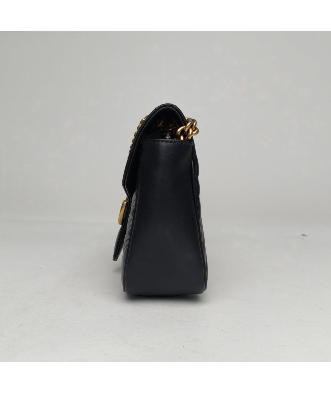 GUCCI Черная кожаная сумка через плечо, фото 3