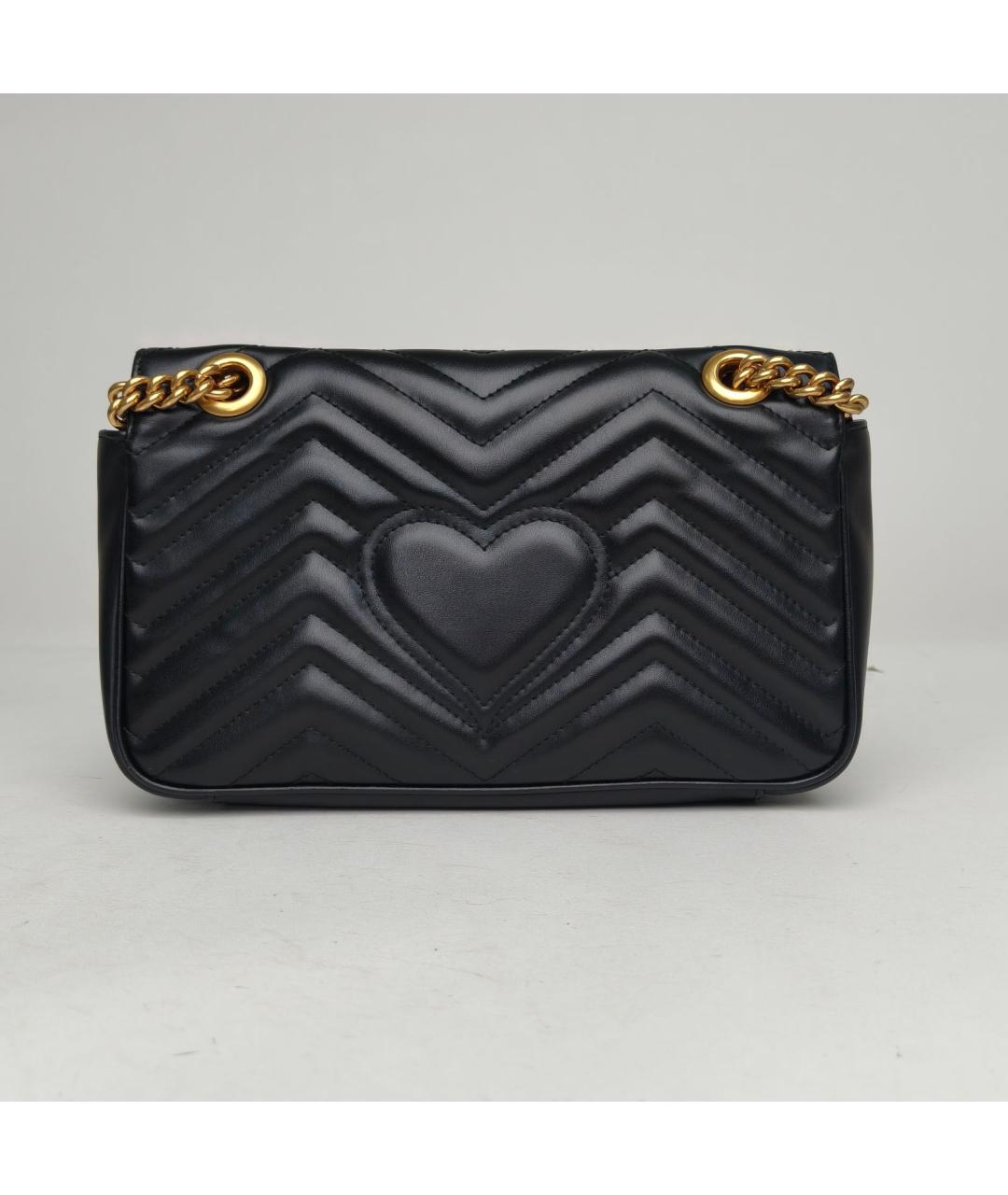 GUCCI Черная кожаная сумка через плечо, фото 4