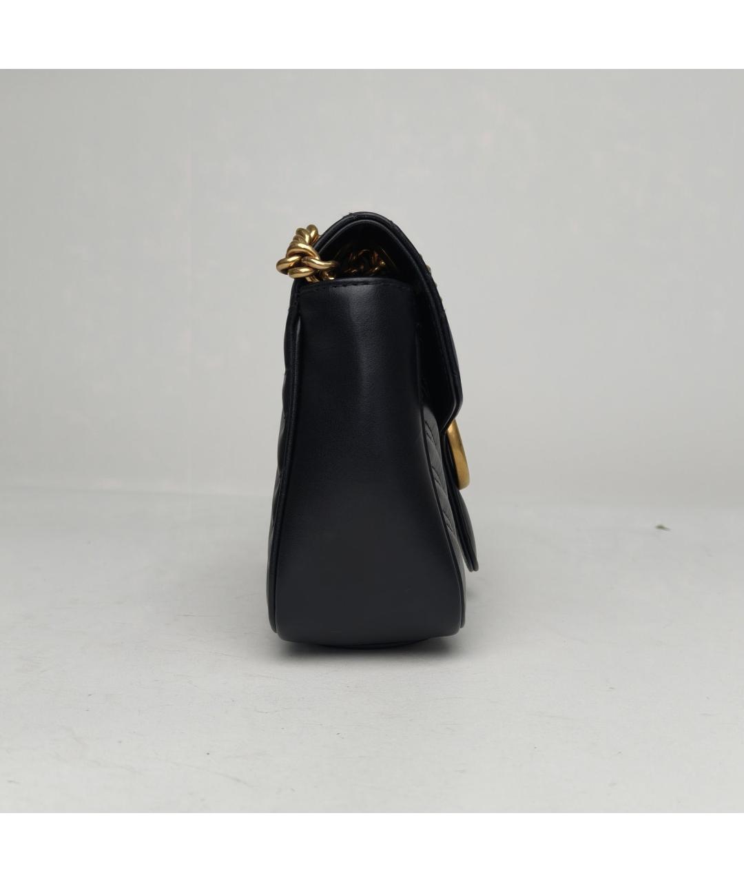 GUCCI Черная кожаная сумка через плечо, фото 5