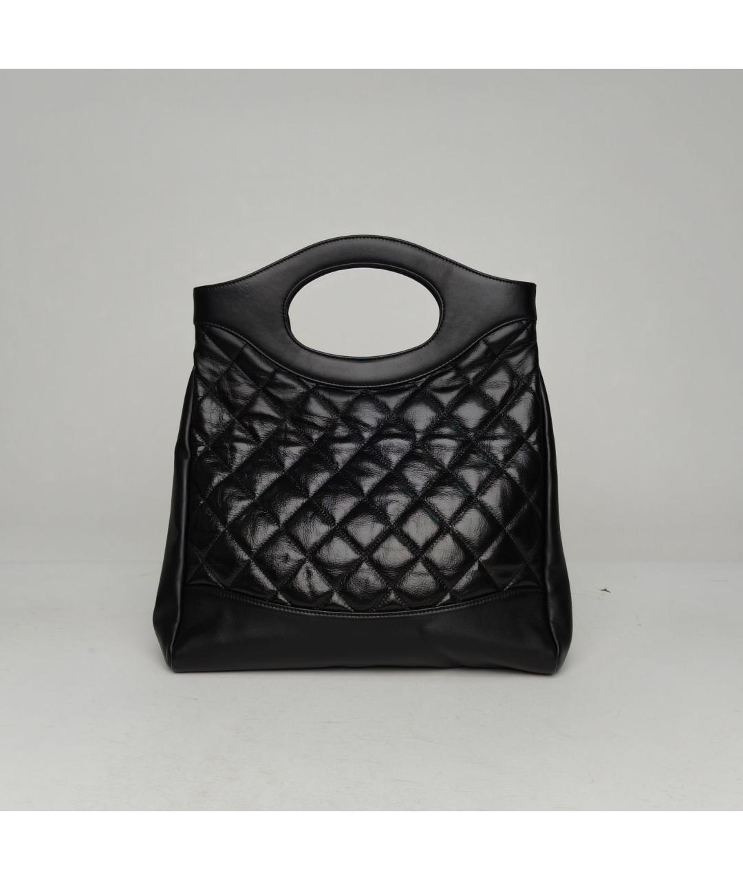 CHANEL Черная кожаная сумка через плечо, фото 3