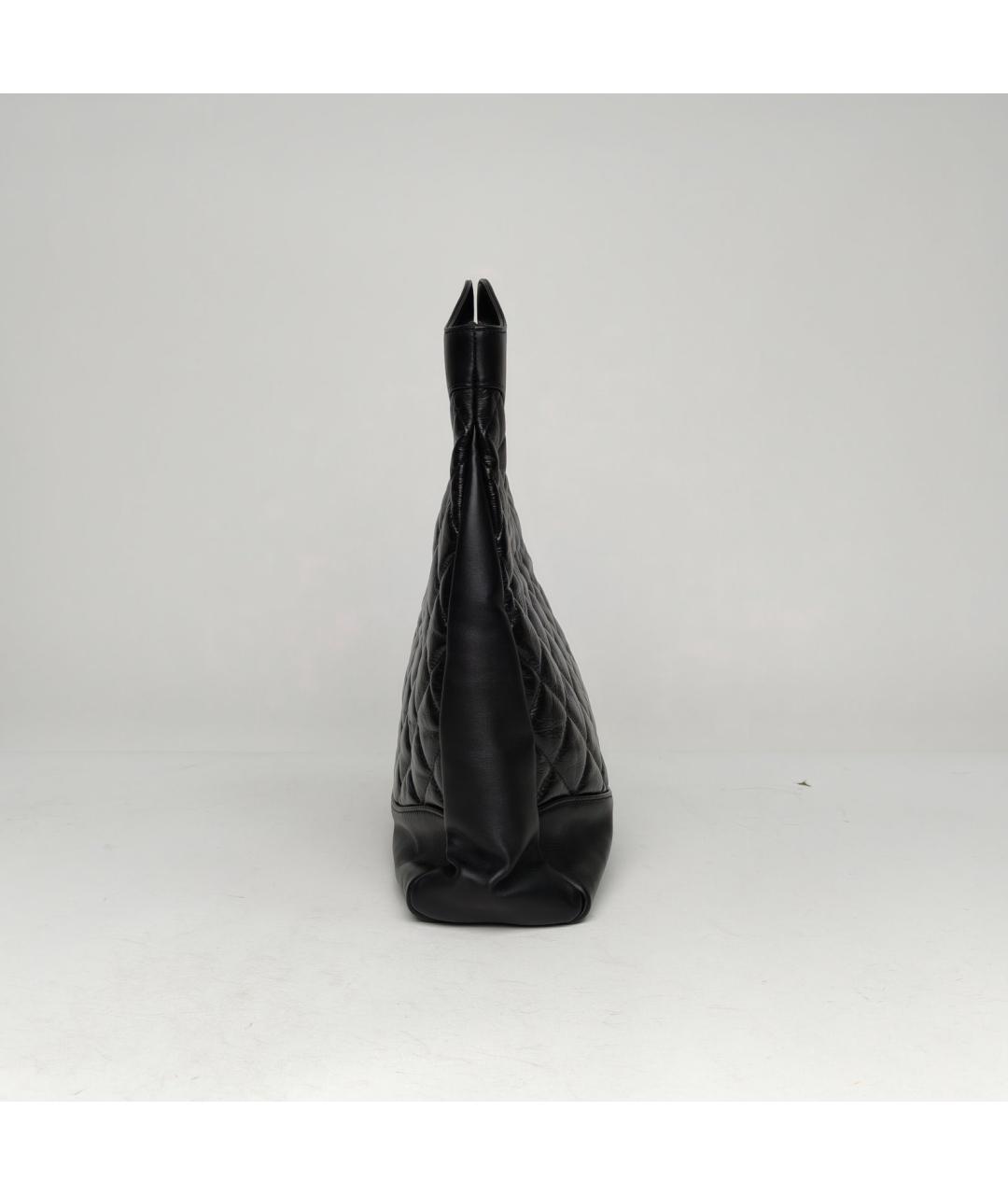 CHANEL Черная кожаная сумка через плечо, фото 4