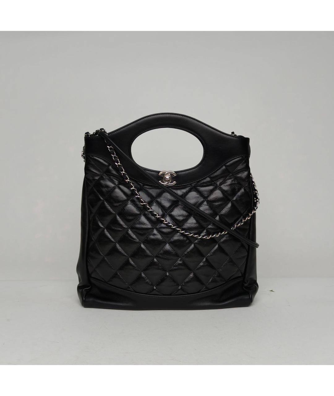 CHANEL Черная кожаная сумка через плечо, фото 9