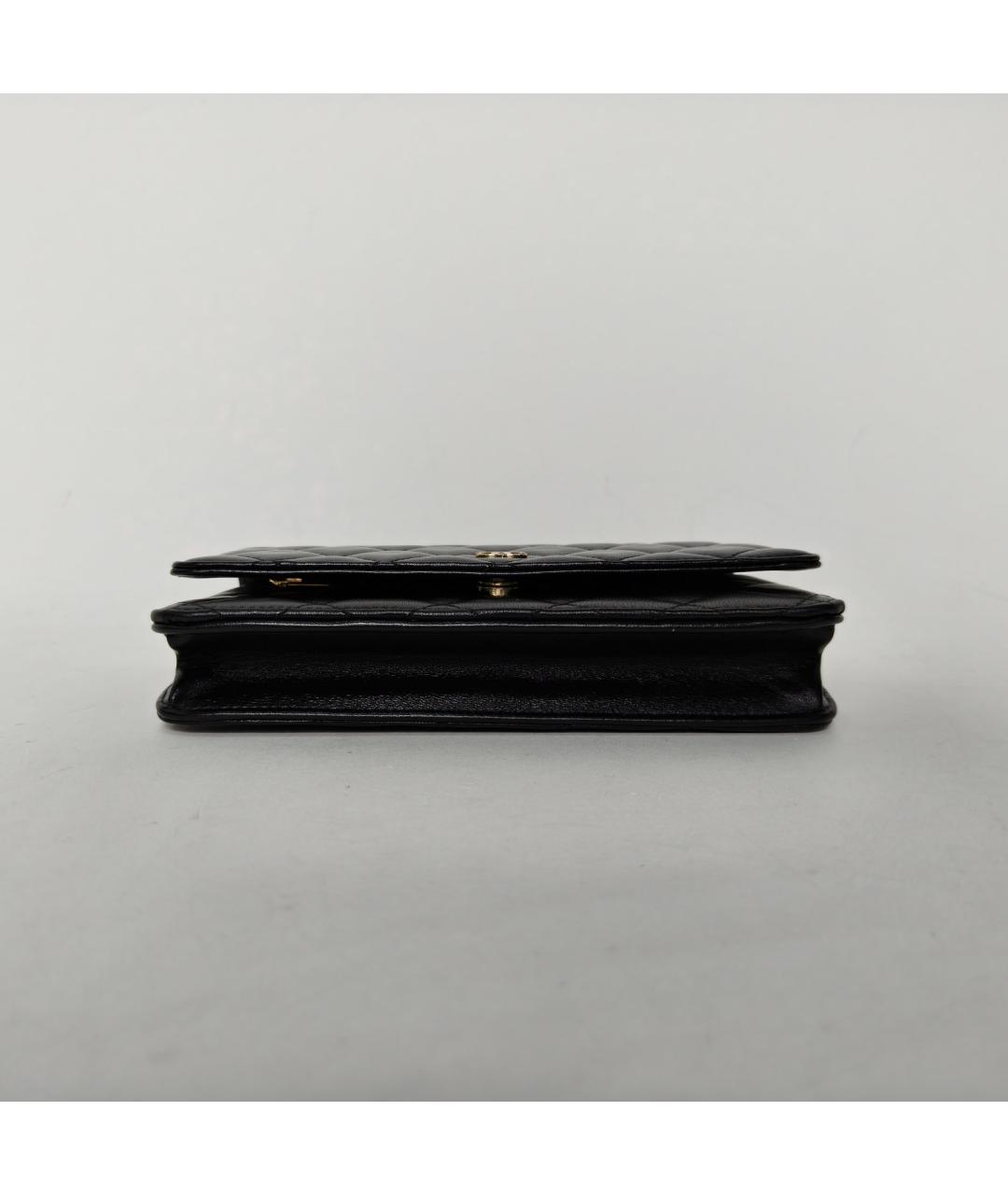 CHANEL Черная кожаная сумка через плечо, фото 6